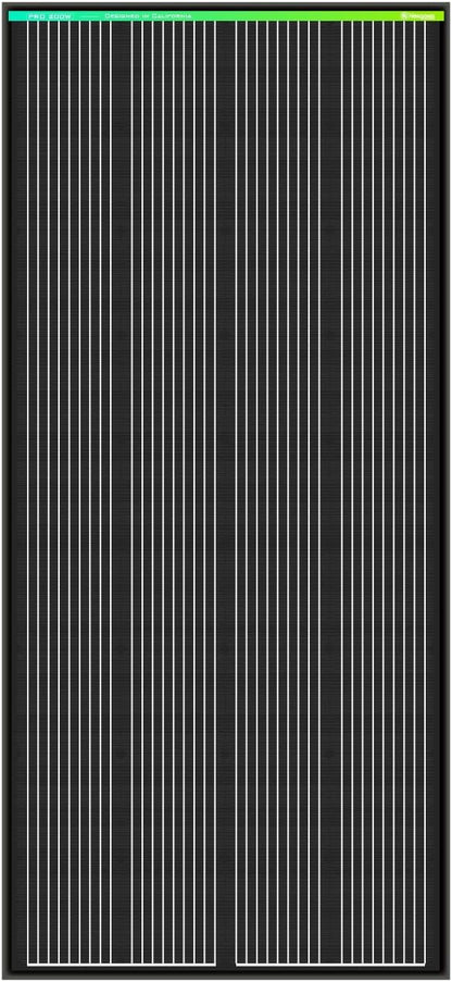 Newpowa PRO 200 Watt 12 Volt Monocrystalline 200W 12V Solar Panel, 9 busbar PV Module, High Efficiency Mono Module RV Marine Boat Off Grid