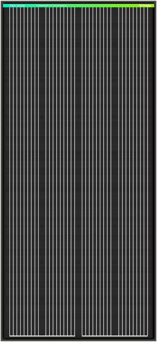 Newpowa PRO 200 Watt 12 Volt Monocrystalline 200W 12V Solar Panel, 9 busbar PV Module, High Efficiency Mono Module RV Marine Boat Off Grid