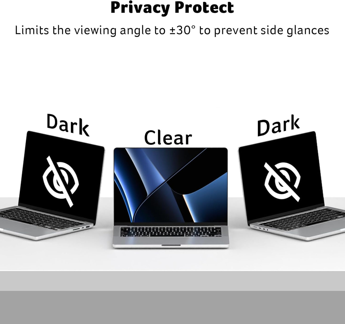 acer [2 Pack] Laptop Privacy Screen for MacBook Pro 14 Inch (2021-2024 M1, M2, M3, M4), Eye Protection Anti Spy/Glare Blue Light Computer Monitor Privacy Filter, Dual-Sided Magnetic & Removable