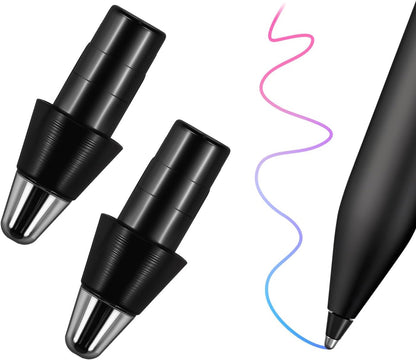 REEYEAR Replacement Tips Set fits for Remarkable Paper Pro Maker Pen, 2 Pack No Wear Out Titanium Alloy Tips, Durable Nibs, Fine Point Design for Precise Writing, Long-Lasting (Not for rM1/2)