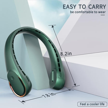 Neck Fan,Portable Bladeless Neck Fan, USB Rechargeable Personal Fan, 4000 mAh Battery Operated Wearable Fan, 3 Speeds Adjustable,Faster Cooling, Ultra Quiet, Suitable for Home, Office, Sports