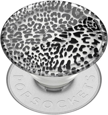 PopSockets Plant-Based Phone Grip with Expanding Kickstand, Adhesive Grip, Eco-Friendly - Black Leopard