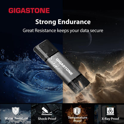GIGASTONE 32GB Dual Flash Drive (2 Pack) Z40 USB 3.2 Gen 1, 2-in-1 Type-A & Type-C, 100MB/s Ultra Fast, Head Cap Design, Plug & Play for Smartphone/PC/Mac/TV/Car Audio, USB 2.0/3.0/3.1 Compatible