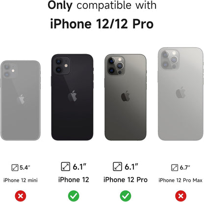 SURITCH for iPhone 12/12 Pro Case with Magnetic Camera Slide Cover and Adjustable Kickstand, Compatible with MagSafe, Shockproof Bumper Case Slim Protective Cover for iPhone 12/12 Pro 6.1 Inch, Blue