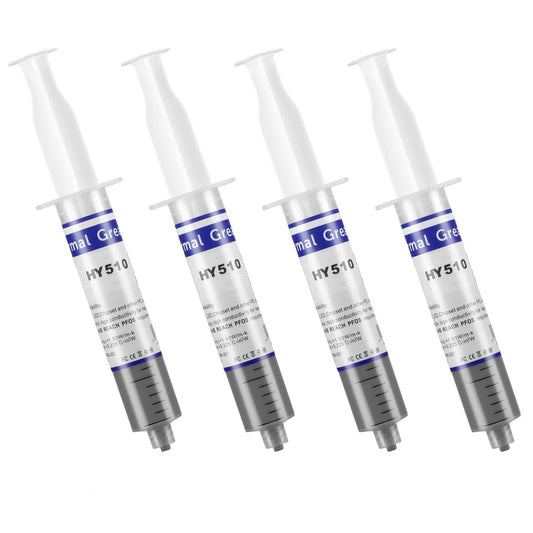 HY-510-100g (25g*4) Thermal Conductivity: >1.93W/m-k CPU Thermal heatsink Paste Silicone Grease Compound Non-Conductive for pc CPU gpu PS4 100 Gram