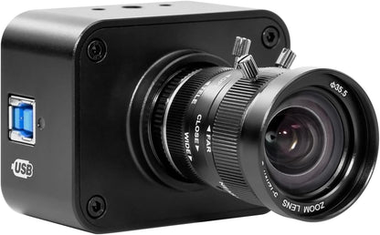 MOKOSE USB Camera 4K,USB3.0 Manual Focus Webcam with 5-12mm Varifocal Lens, IMX678 1/1.8" 8MP Sensor Support YUY2,Web Camera for Desktop Computer Laptop