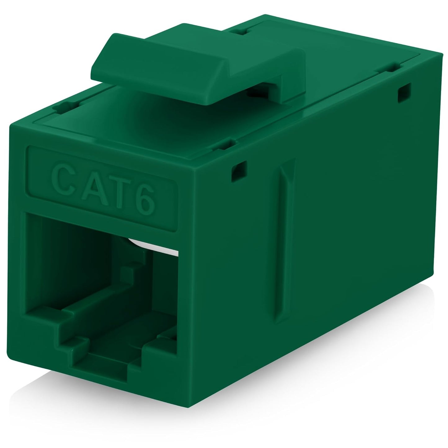 Everest RJ45 CAT6 Keystone Coupler in Green (12-Pack) - RJ45 Coupler - Cat6 Keystone Jacks