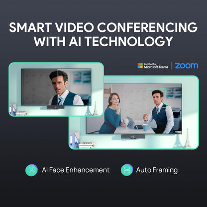 Yealink 4K USB Video Conference Camera - 120° Wide Angle, Microphone, Speaker, Auto Framing, for PC Meetings, Microsoft Teams & Zoom