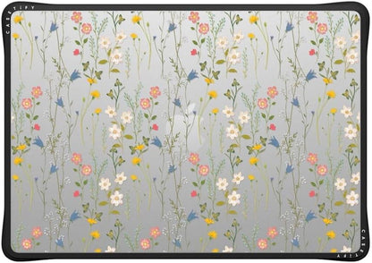 CASETiFY Impact MacBook Air 15" (M2-M4) Case [Cushioned Impact Corners/Scratch-Resistant/Anti-Slip Grip] - Dreamy Floral Pattern - Clear Black