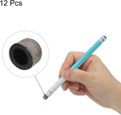 MECCANIXITY 12pcs 7.5mm Stylus Pen Fine Tips Conductive Fiber Capacitive Touch Screen Pens Tip Universal Replacement