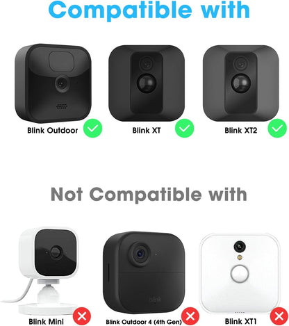 5W Solar Panel Charger Compatible with Blink Outdoor/Outdoor(3rd Gen)/XT XT2 Camera, Solar Panel for Blink Camera, 13.1ft Charging Cable & Rubber Plug, IP65 Weatherproof with Secure Wall Mount, 1 Pack