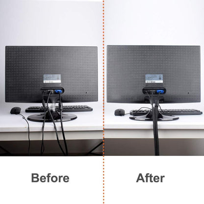 ZhiYo 6.6ft - 1 inch Cable Sleeve, Cord Wrap Wire Protector Tubing for Pets, PC Cable Wrap, Computer Cable Management Sleeve - Black