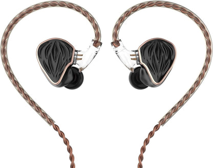 MS3 in-Ear Monitors, 2BA+1DD Hybrid IEM Wired Earphones, Includes 3 Pneumatic Tuning Filters - Exclusive Adjustable Soundstage for Instruments, Detachable Cable for Audiophile/Musician 4.4 mm