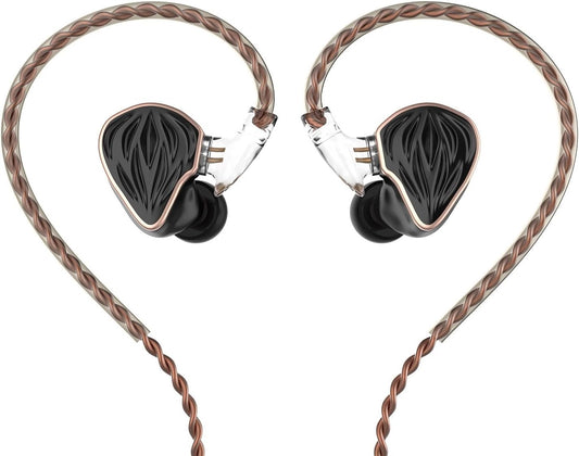 MS3 in-Ear Monitors, 2BA+1DD Hybrid IEM Wired Earphones, Includes 3 Pneumatic Tuning Filters - Exclusive Adjustable Soundstage for Instruments, Detachable Cable for Audiophile/Musician 4.4 mm