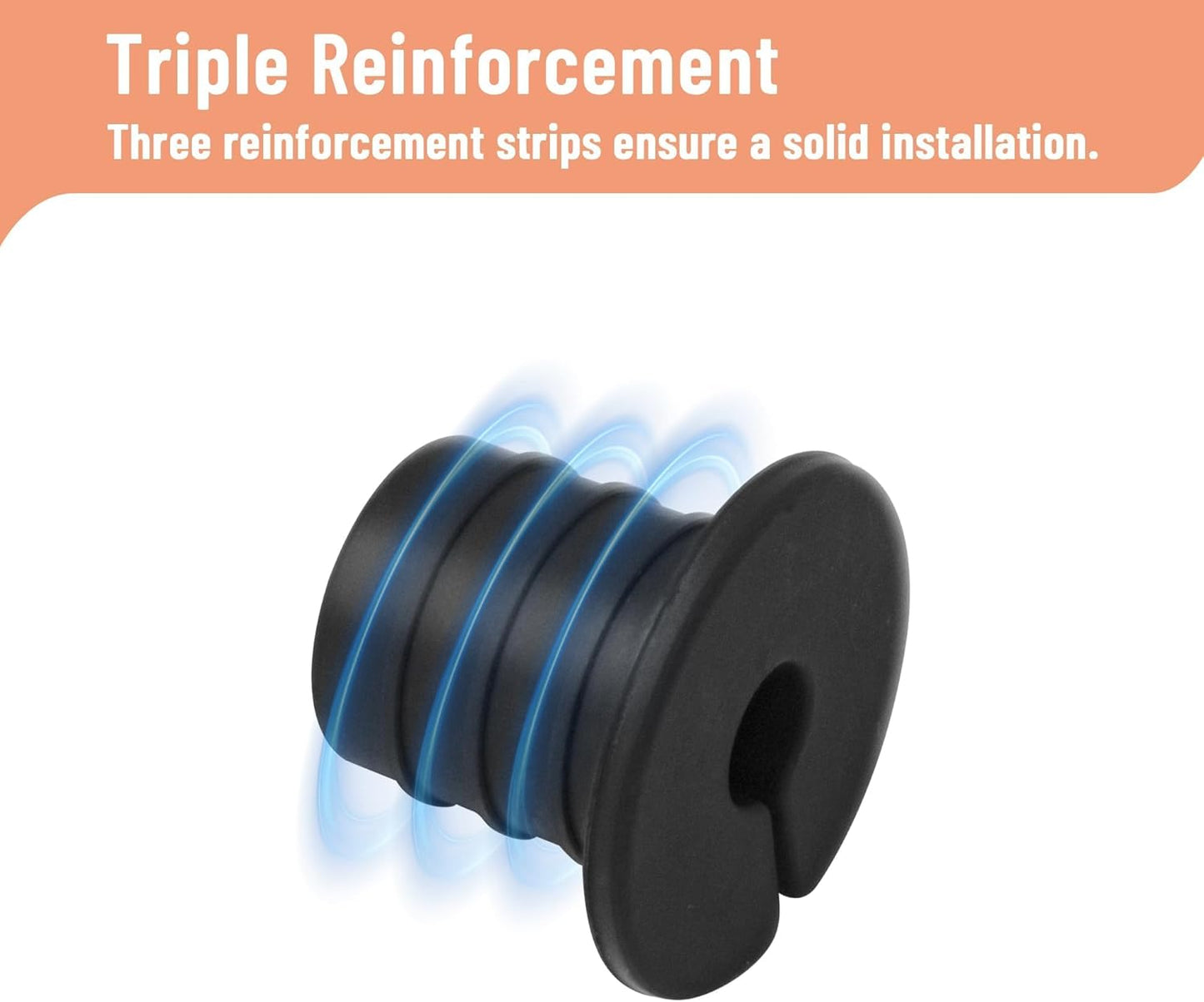 Cable Grommet Routing Kit for Starlink for 3/4 inch Wall Hole, Starlink Accessories, Silicone Cable Wall Pass, Starlink Anti-Slip Wall Grommets for Cables (3/4 inch) 2 Pcs (Pack of 2)