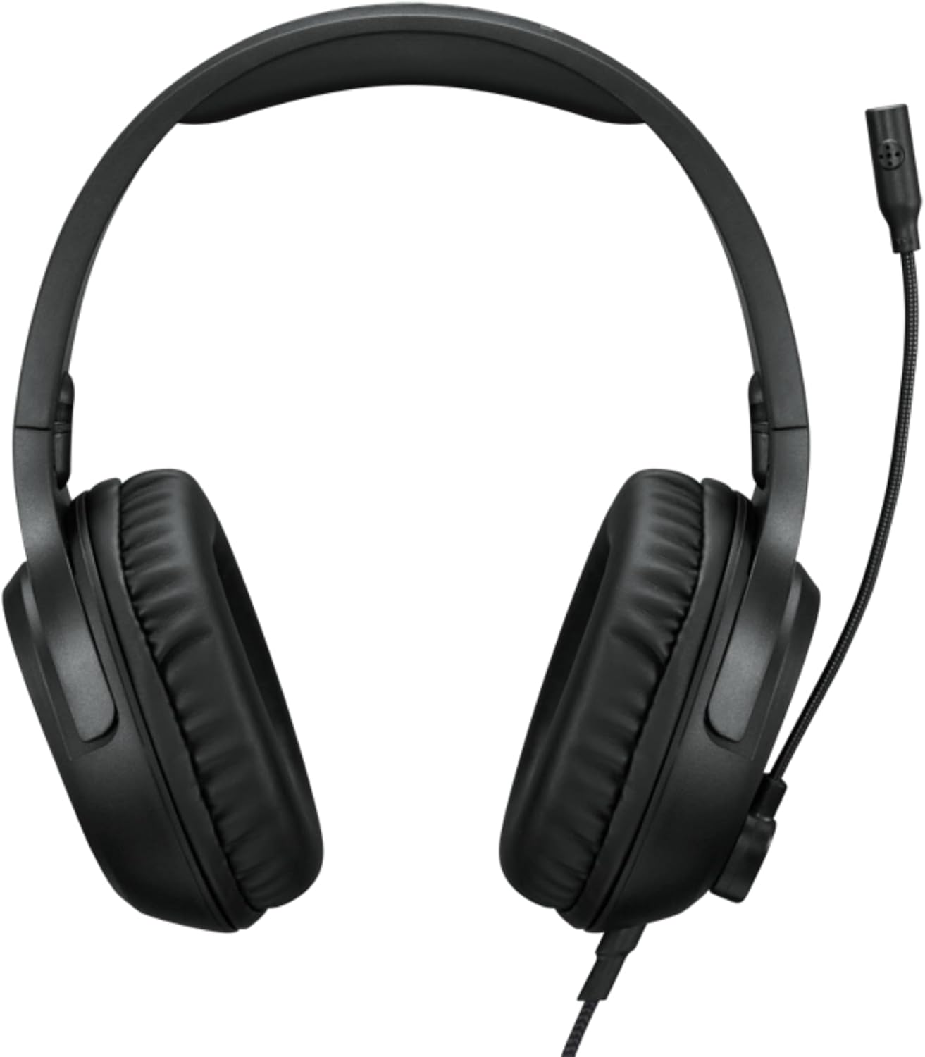 Lenovo H110 Wired Gaming Headset - 3.5mm Connection, Omni-Directional Microphone, Breathable Ear Cups, Built-in Volume Wheel - Black