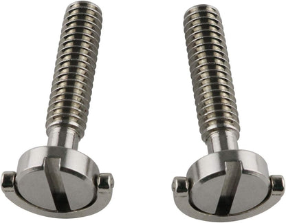 E-outstanding D Ring Hinged Screw 2PCS 1/4-20 Thread D-Ring Stainless Steel Camera Fixing Screws for Camera Tripod Monopod QR Plate 30mm Length