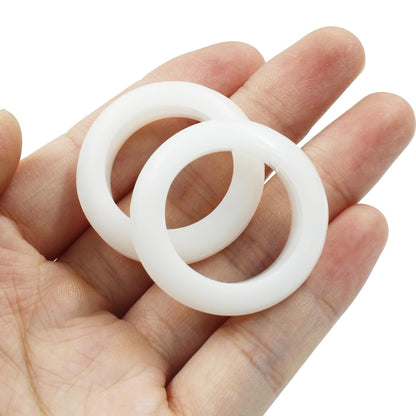 12 Pcs Rubber Grommets, 0.98" Inside Diameter 1" Drill Hole Rubber Wire Grommets O Ring Grommets for Wire, Firewall, Cables, Plugs (White)