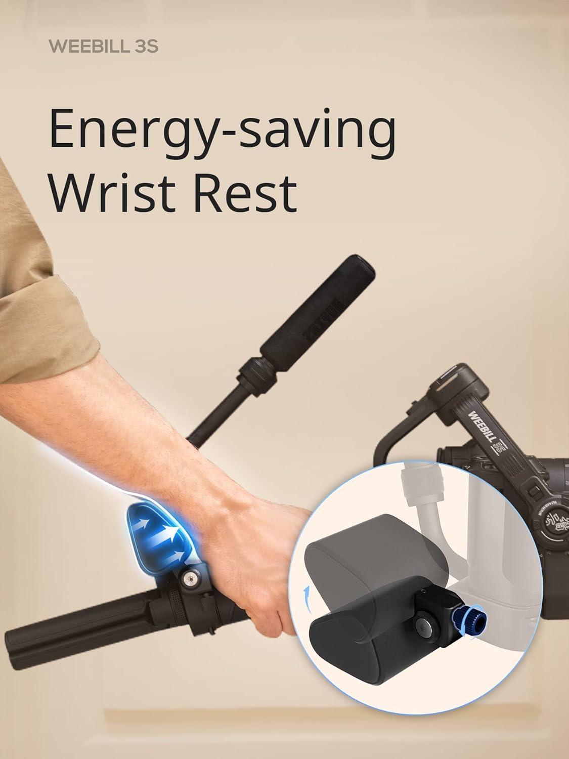 ZHIYUN Weebill 3S [Official] Gimbal Stabilizer for DSLR and Mirrorless Camera Canon/Nikon/Sony/Panasonic/Fujifilm,Fill Light,Native Vertical Shooting