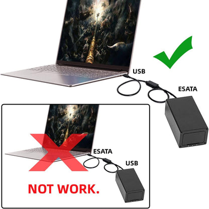 chenyang USB 3.0 to eSATA Adapter 6Gbps for Hard Disk, USB 3.0 to eSATA External SATA Convertor Power eSATA 6Gb/s to USB 3.0 Adapter eSATA Plus USB 3.0 Adapter