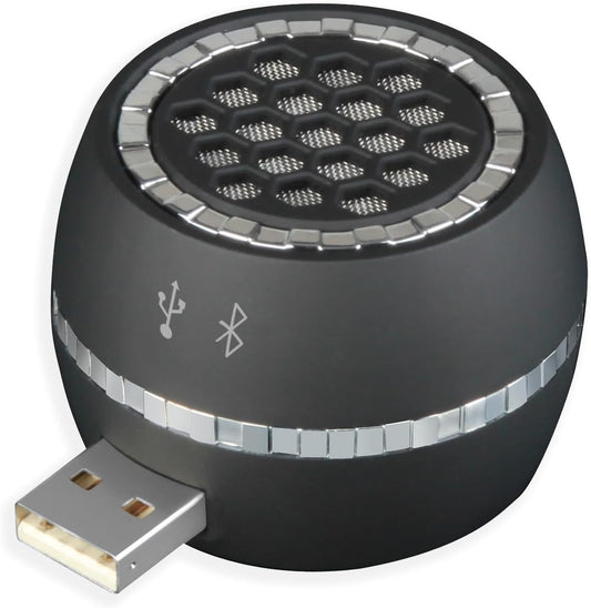 USB Mini Portable Speaker with USB Plug & Play and Bluetooth Connection, Small External Speaker for Computer/Tablet/Smartphone, Crystal Clear & Loud