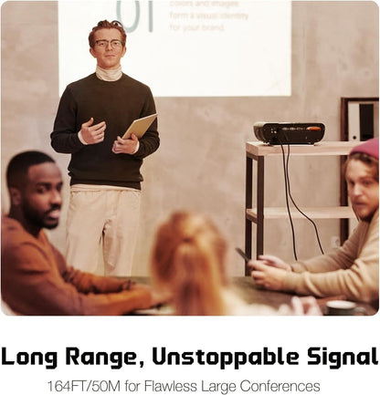 Wireless HDMI Transmitter and Receiver, Plug & Play HDMI Wireless Transmitter and Receiver for Streaming Video and Audio to Monitor from Phone