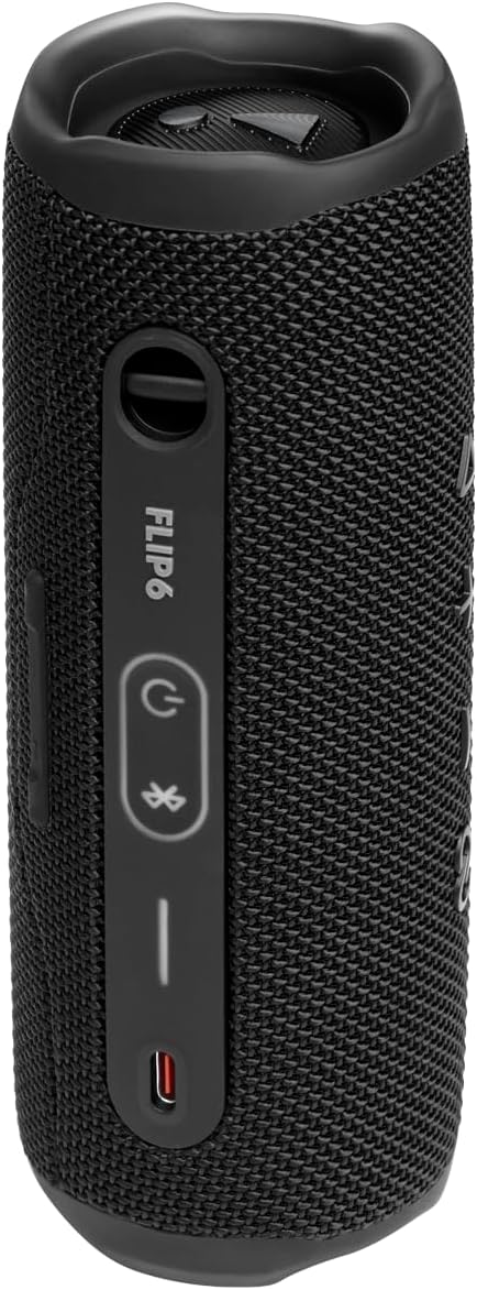 JBL Flip 6 - Portable Bluetooth Speaker, powerful sound and deep bass, IPX7 waterproof, 12 hours of playtime, JBL PartyBoost for multiple speaker pairing for home, outdoor and travel (Black)