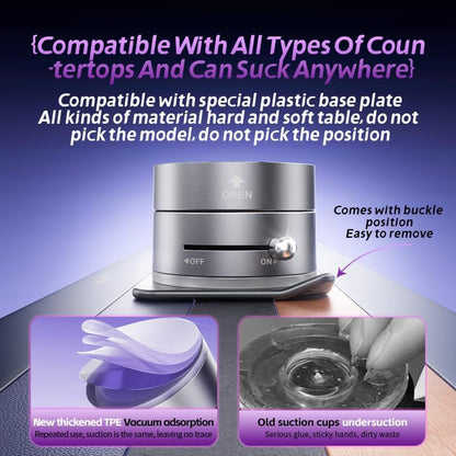 Magnetic Phone Holder for Car, [360° Rotatable] Phone Mount with Strong Suction Cup & Retractable Stand, Foldable Phone Holder for iPhone 16/15/14/13 and All Smartphone (Black)