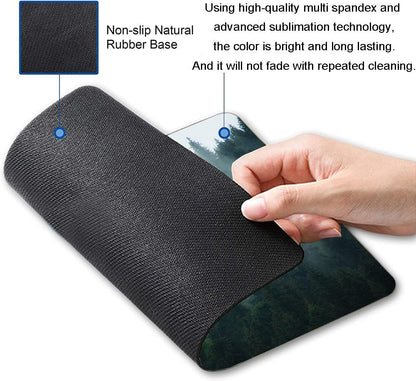 Mouse Pad, Fog Forest Mouse Mat, Waterproof Non-Slip Rubber Base MousePads for Office Laptop Computer Desk, Natural Landscape