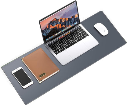 Galdas Gaming Mouse Pad XXL XL Large Long Extended Big Mousepad Non-Slip Rubber Keyboard Mouse Pad with Stitched Edges for Laptop Home Office (31.5x11.8x0.08 Inch) -Grey