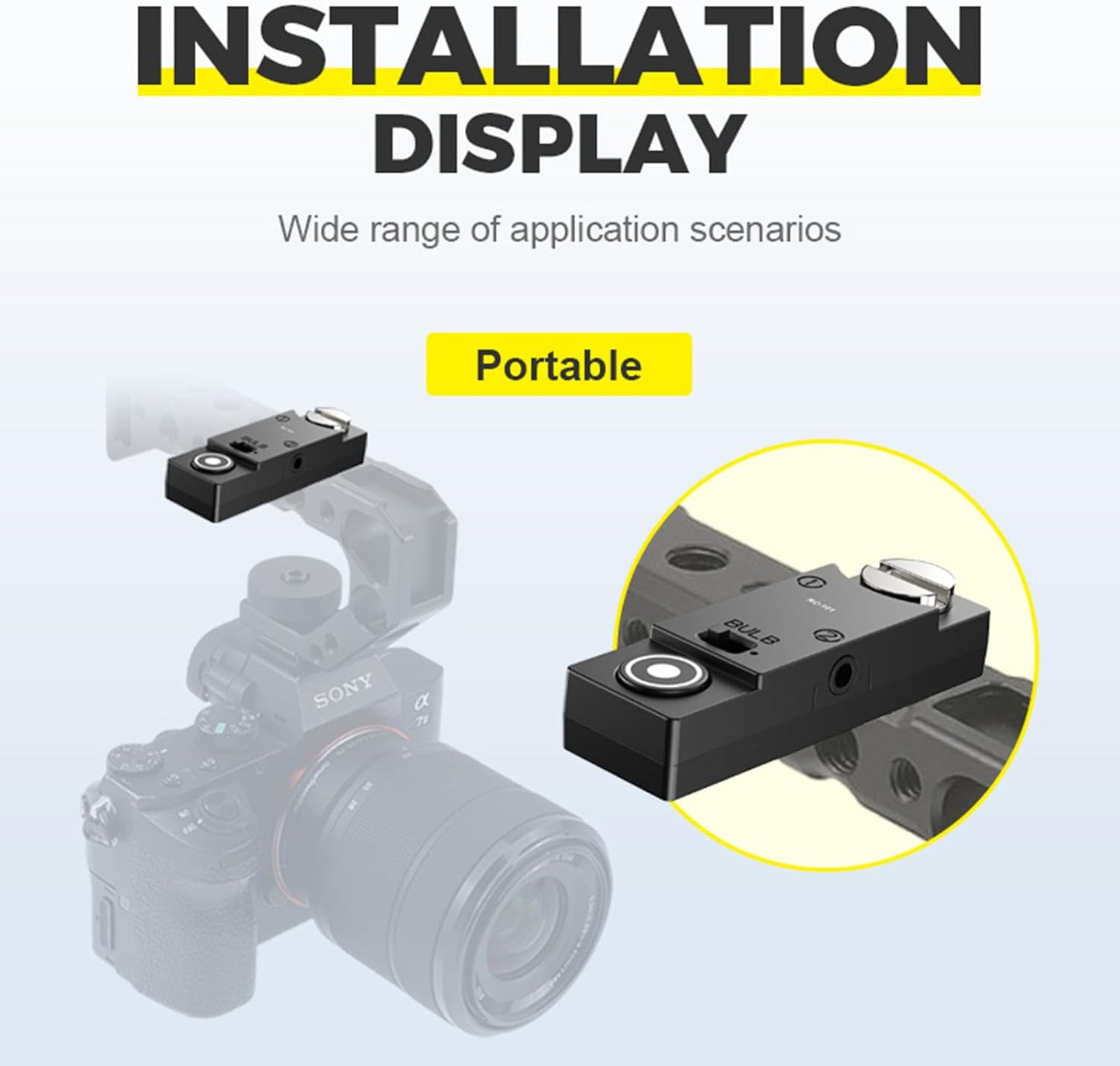 for GH Cameras Shutter Wire Remote Control RC101-L1 T0 GH5S S5 S5M2X S5II GH4 GH6 G9 G85 Remote 1/4 Screw Fixing Small Release Button Handle
