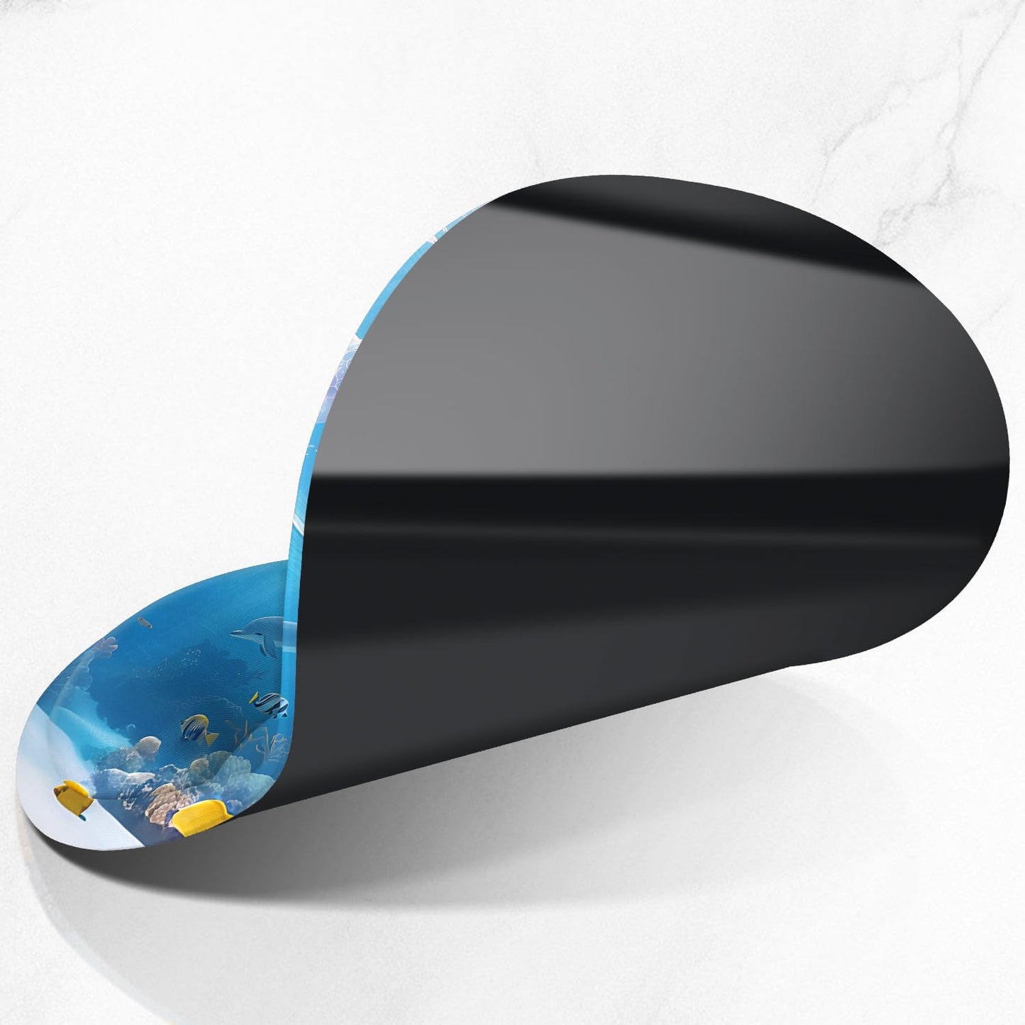 ITNRSIIET Ergonomic Mouse Pad with Comfort Gel Wrist Rest, Non-Slip PU Base, Smooth Textured Surface, Reduces Hand Fatigue & Wrist Pain, 8.7 x 7.2 Inch for Office Gaming Home, Ocean