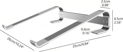 Aluminum Drum Controller Stand Portable Cooling Stand Compatible with NI Maschine Plus MK3/Ableton Push 3 (Silver)