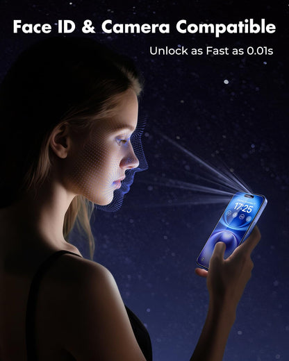 UNBREAKcable 3-Pack Screen Protector for iPhone 16, Double Shatterproof Tempered Glass [Easy Installation Frame] [9H Hardness] [99.99% HD Clear] [Case Friendly] for iPhone 6.1 inch