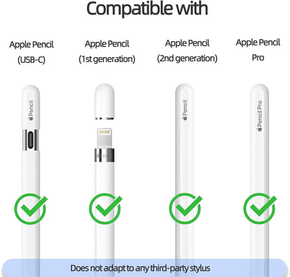 Replacement Pencil Tips for Apple Pencil Pro, Fine Point Metal Tip for Apple Pencil 2nd Generation and 1st Generation/Apple Pencil USB-C Wear-Resistant & Precise Control ipencil Tips Sets with Case