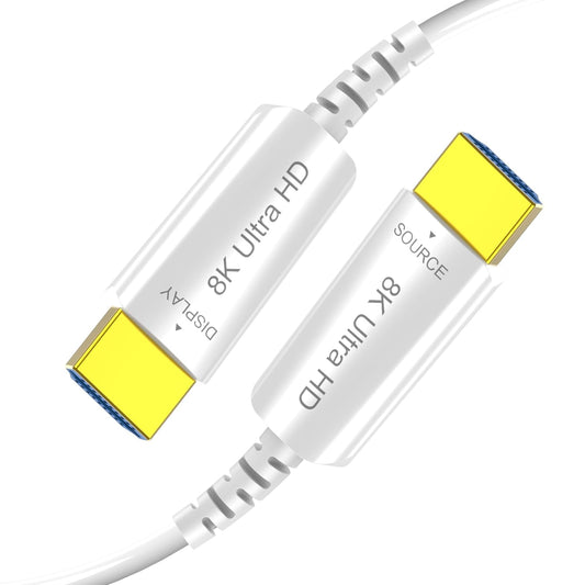 8K Fiber Optic HDMI Cable 6 FT, 8K@60Hz 4K@240Hz, Thin Extra Long HDMI Cable 48Gbps Ultra High Speed, Dynamic HDR, eARC, HDCP 2.2&2.3, 3D, Compatible for PS4/5/Xbox/TV/Laptop/Monitor