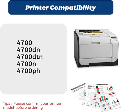 642A Black Toner Cartridge,Compatible for HP 642 A CB400A for HP Color Laserjet CP4005 Series CP4005DN CP4005N Printer, ( 1 Pack ,Up to 7,500 Pages )