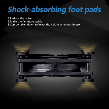 SCCCF Dual 120mm USB Cooling Fan with Speed Control - Quiet 5V Portable Fan for Electronics, TV, Router, DVR, PS5/Xbox/PC Cabinet, Computer & Gaming Console Cooling