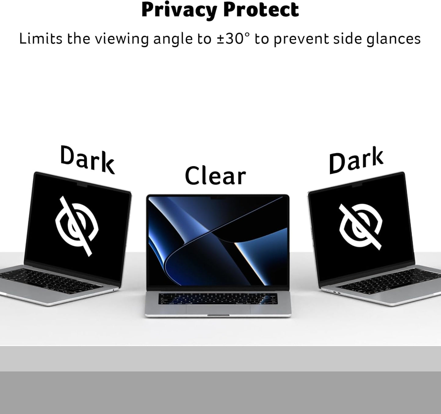 acer [2 Pack] Laptop Privacy Screen for MacBook Air 13 Inch (2022-2025 M1,M2,M3,M4), Eye Protection Anti Spy/Glare Blue Light Computer Monitor Privacy Filter, Dual-Sided Magnetic & Removable