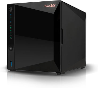 Asustor Drivestor 4 Pro Gen2 AS3304T v2, 4 Bay NAS, 1.7GHz Quad-Core, 2.5GbE Port, 2GB RAM DDR4, Best Value for Home Media Server, Network Attached Storage(Diskless)