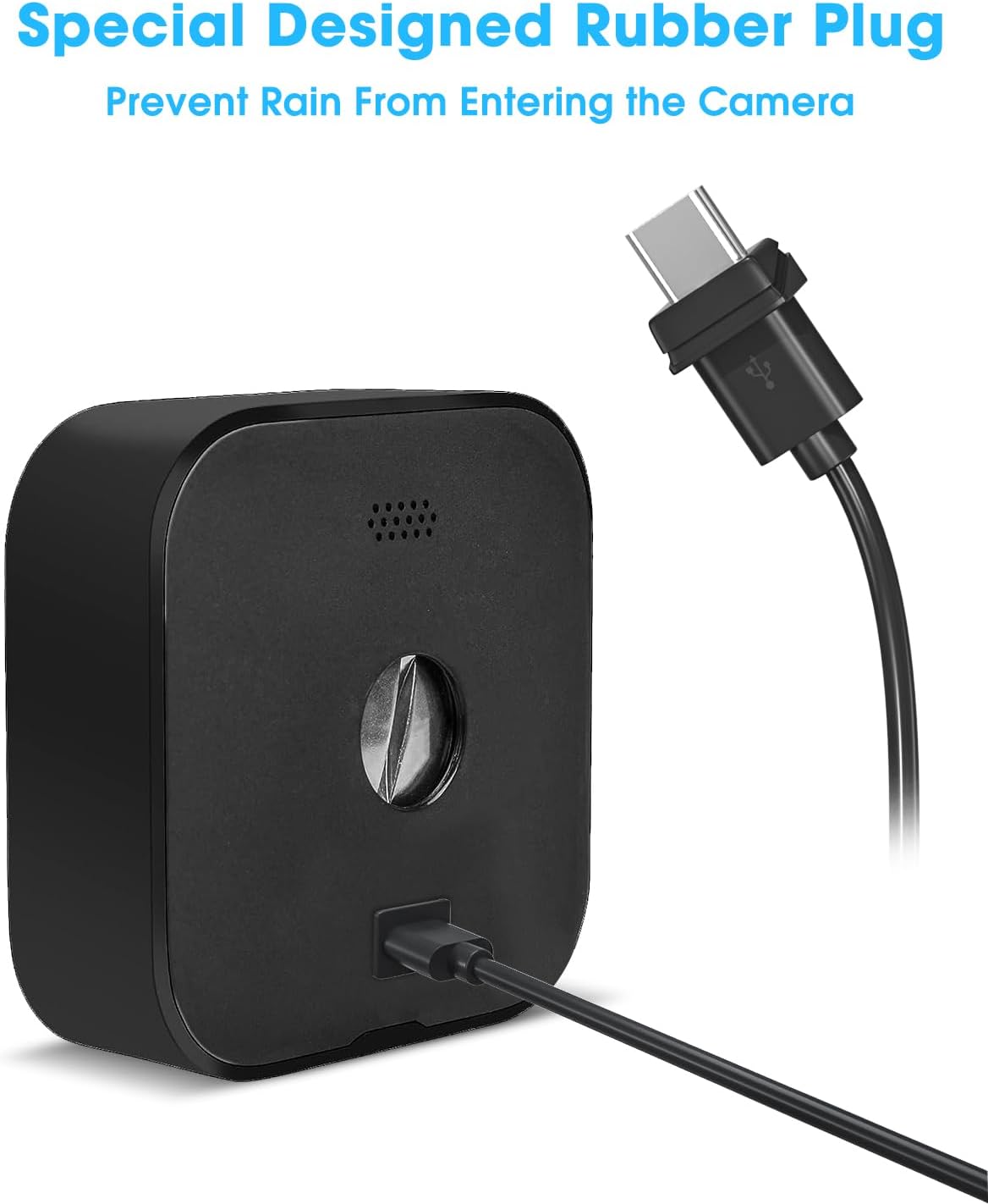 5W Solar Panel for Blink Camera Outdoor, Solar Panel Charger with Battery Compatible with New Blink Outdoor 4 (4th Gen) Camera, with 13.1ft Cable, IP65 Weatherproof, Includes Secure Wall Mount, 1 Pack