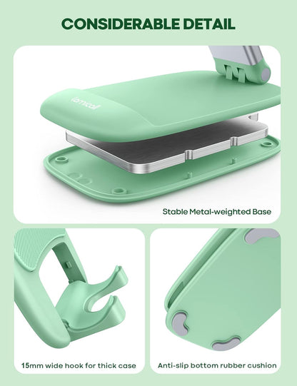 Lamicall Easter Basket Stuffers for Teens Girls Boys Cell Phone Stand, Light Green Cell Phone Holder for 4-8'' Smartphone, Easter Basket Essentials