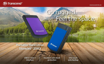Transcend 4TB StoreJet 25H3 2.5-inch USB3.0 Portable Hard Drive