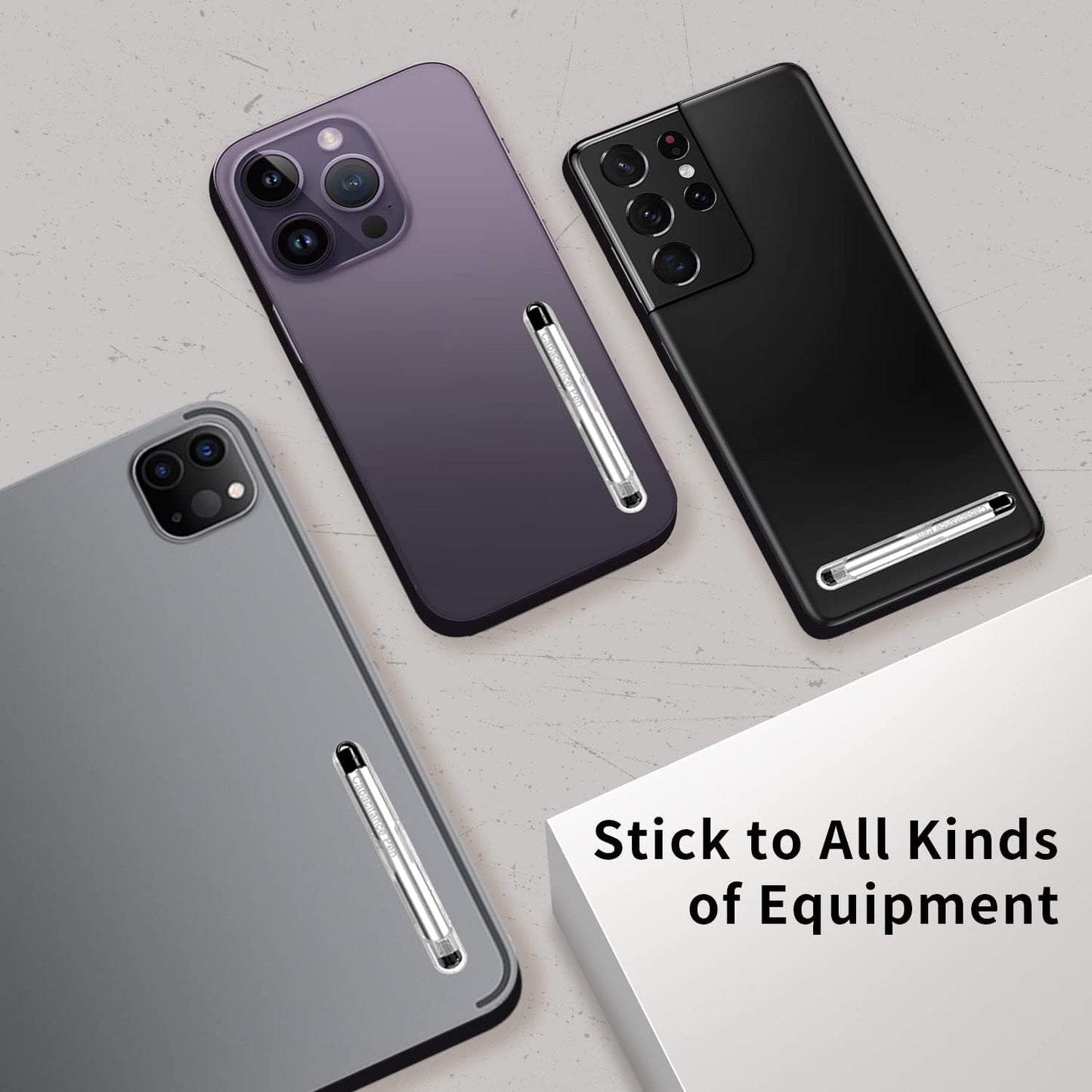 Stylus Pens with Pen Slot for Touch Screens, High Precision Capacitive Universal Stylus for iPad iPhone Tablets Samsung Galaxy All Touch Screen Devices (Black)