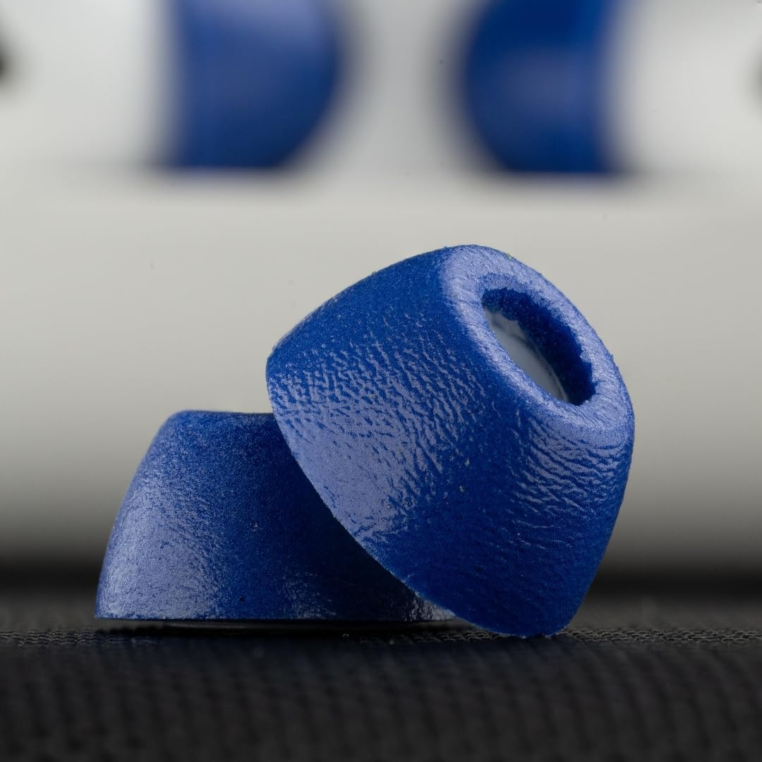 Comply TrueGrip MAX | Premium Memory Foam Replacement Earbud Tips for Apple AirPods Pro 1 & 2 | Long Lasting Comfort, MAX Durability, Secure Fit, Superior Noise Isolation| Blue (Medium) (3 Pairs)