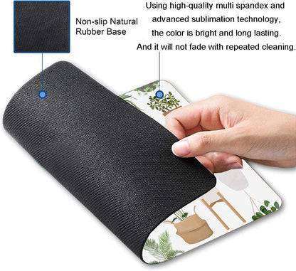 Mouse Pad, Pot Plant Mouse Pad, Mouse Mat Waterproof Non-Slip Rubber Base MousePads