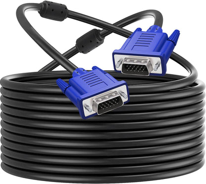 PASOW VGA to VGA Monitor Cable HD15 Male to Male for TV Computer Projector (40 Feet)