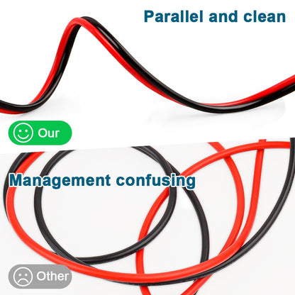 10 Gauge Wire 2 Conductors Copper Wire, 10 AWG Battery Cable Oxygen Free Copper Wire for Solar Panel, Automotive, Trailer, RV and Speaker (10 Gauge 100FT)