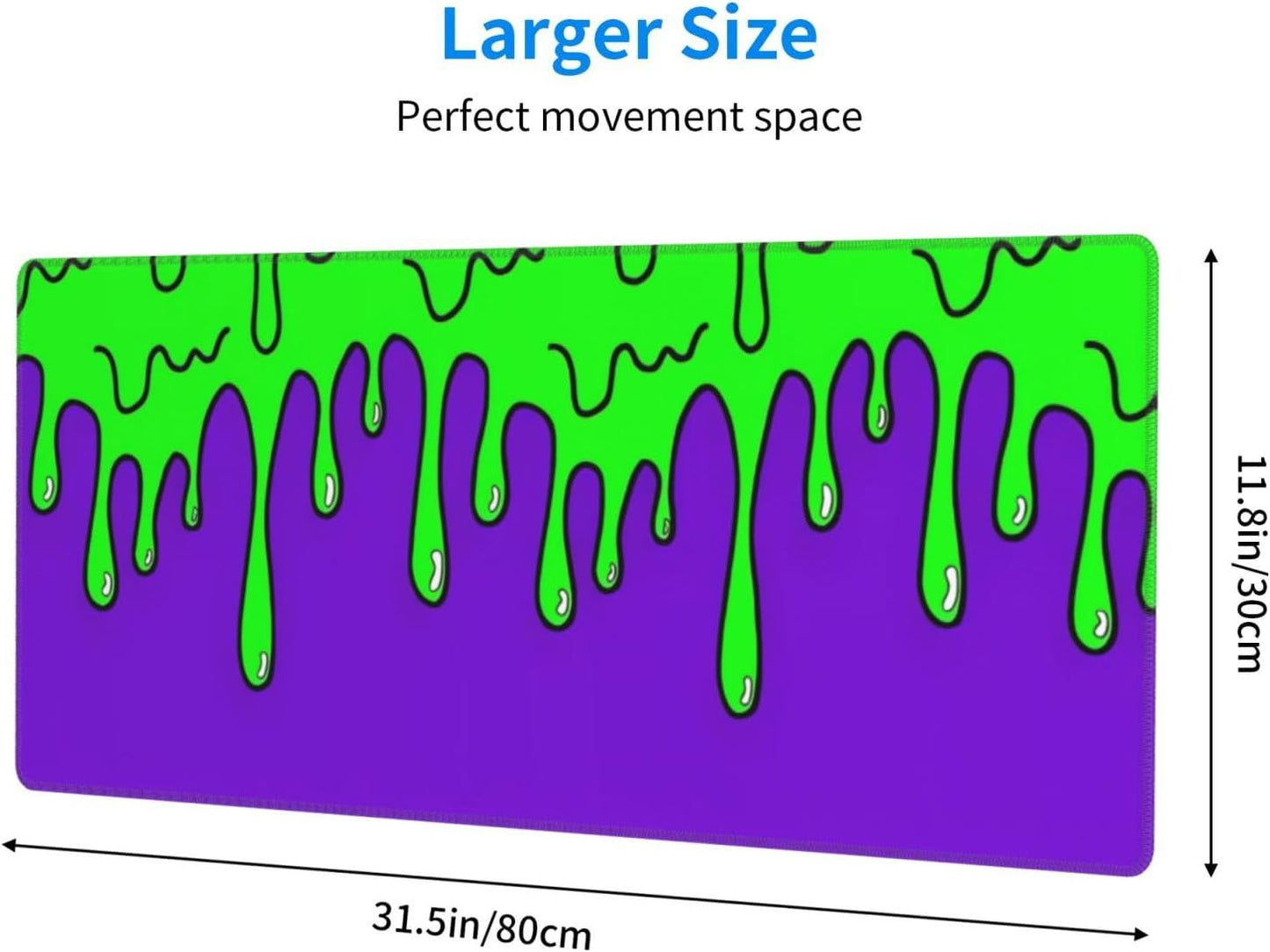 Gaming Mouse Pad Abstract Dripping Design Desk Mat Desk Pad Large Gaming Mouse Pad E-Sports Office Keyboard Pad Computer Mouse Non-Slip Computer Mat Gift for Teen Boyfriend Girlfriend