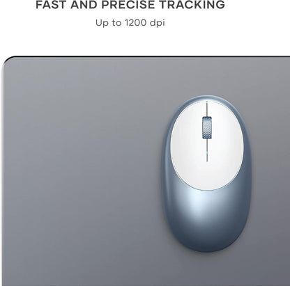 Satechi M1 Wireless Bluetooth Mouse, USB-C Rechargeable, Compact & Portable, for Mac/Windows, Compatible with M4/M3/M2 MacBook, Pro, Air/iMac/iPad Pro, iPhone 16/15/14 & More - Blue